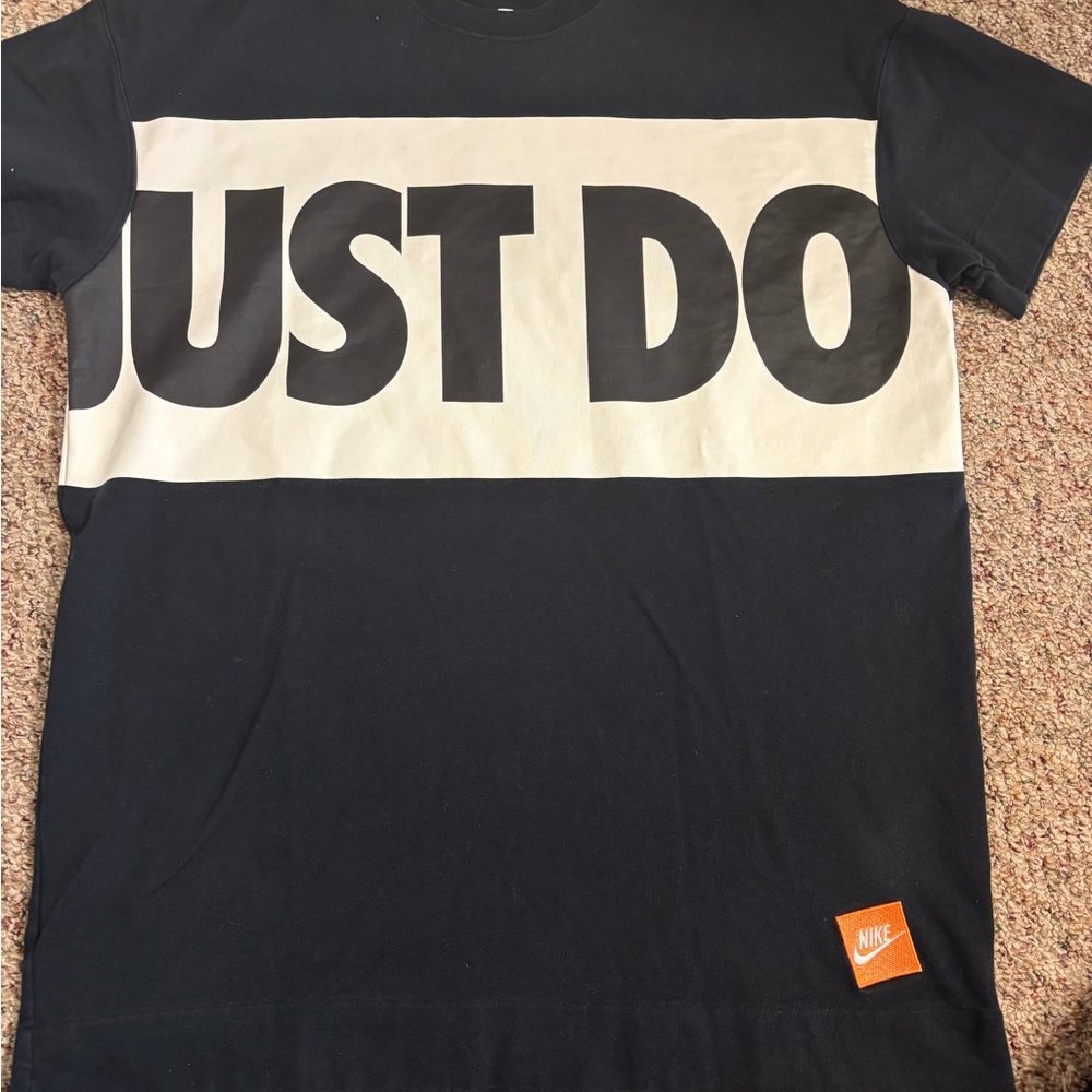 ⬇️Nike Black and White Just Do It Tee